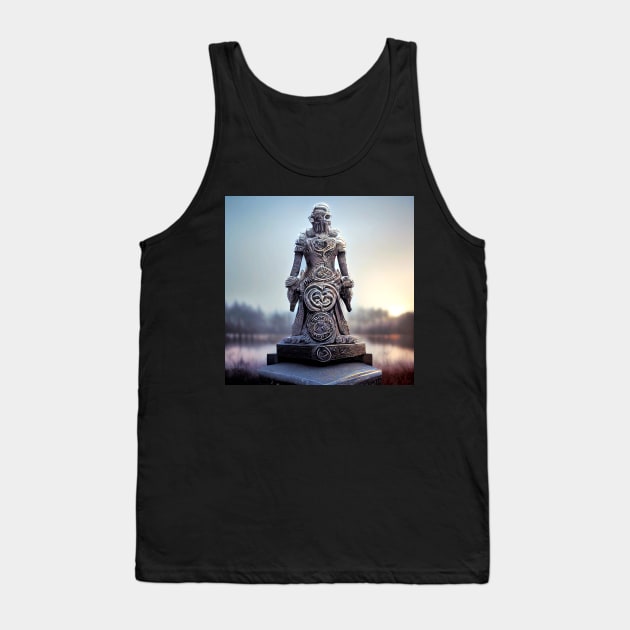 Celtic warrior statue 001 Tank Top by heartyARTworks